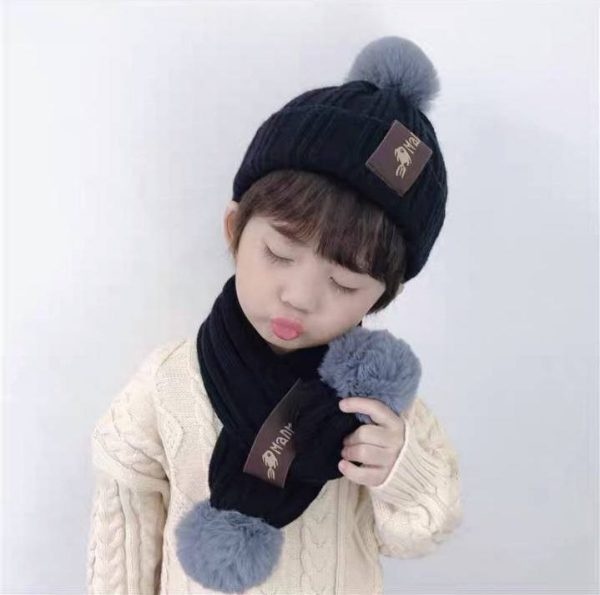 ست شال و کلاه سه پوم NH224