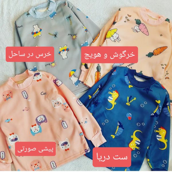 ست بلوز و شلوار داخل کرکدار NH804 - Image 2