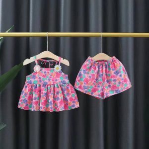 ست تاپ و شلوارک فانتزی NH1061