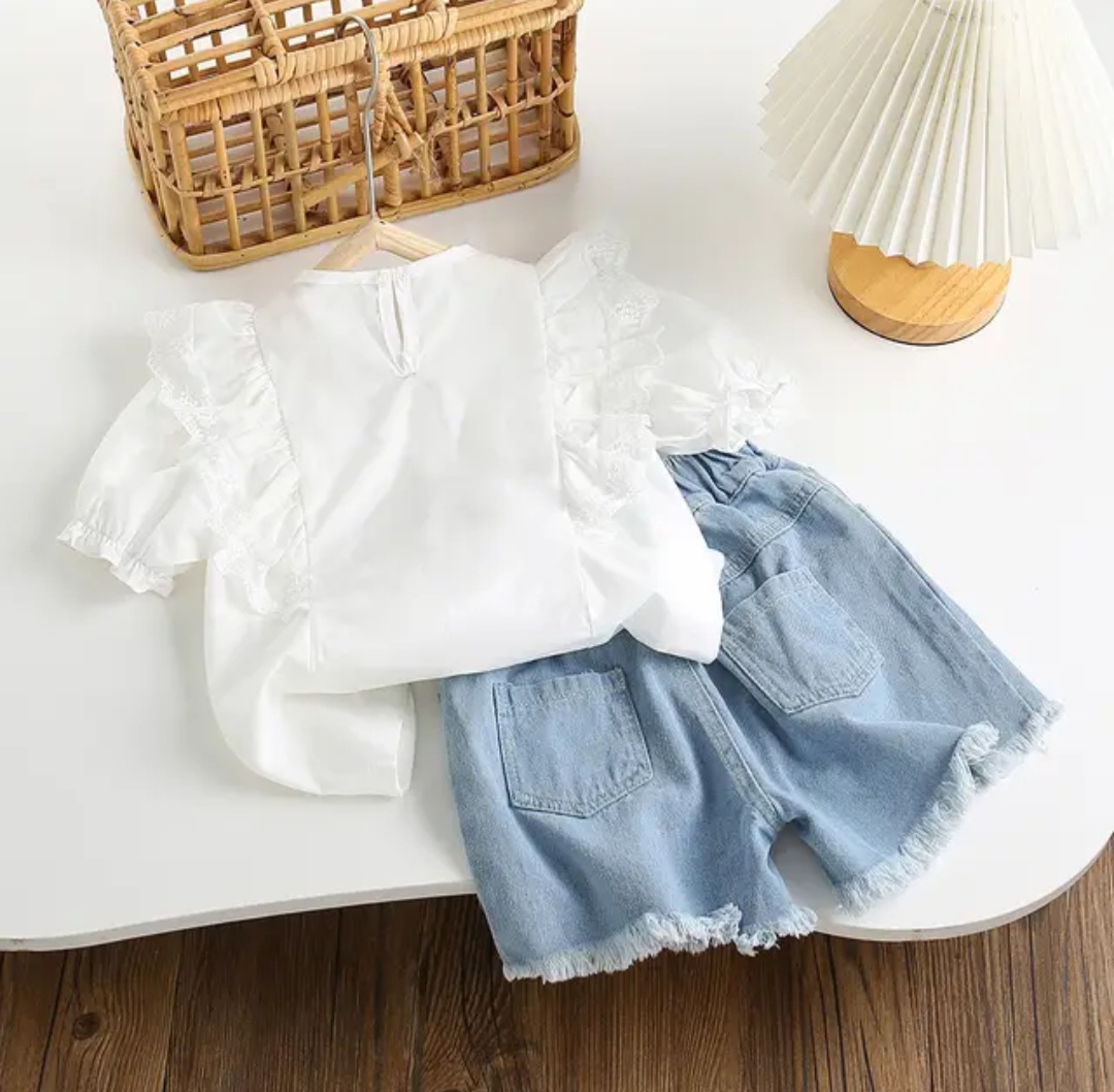 ست شومیز و شلوارک لاکچری - Image 9