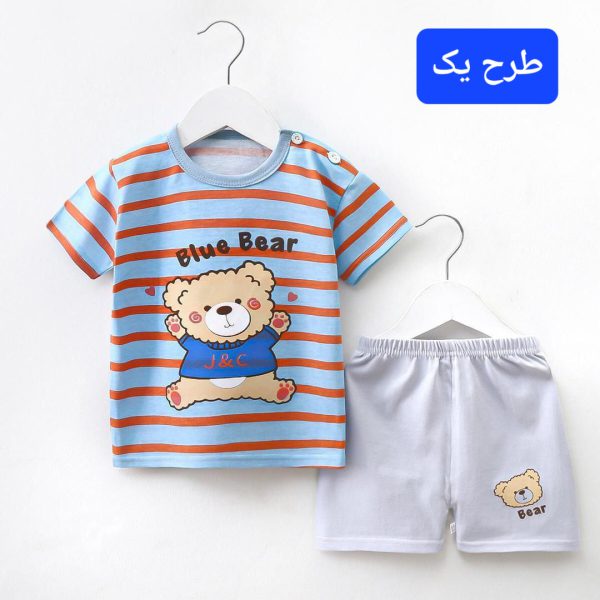 ست تیشرت و شلوارک اسپرت