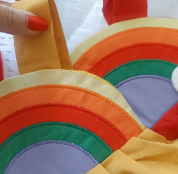 ست سارافون و کلاه رنگین کمان🌈 - Image 5