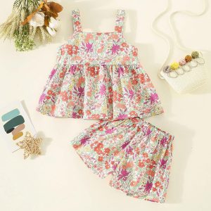 ست تاپ و شلوارک flower