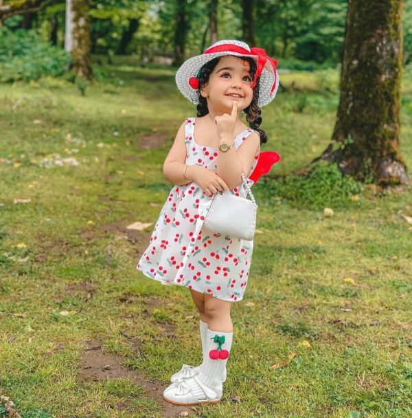 ست سارافون و کلاه cherry 🍒🍒 - Image 17
