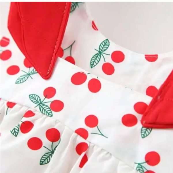 ست سارافون و کلاه cherry 🍒🍒 - Image 13