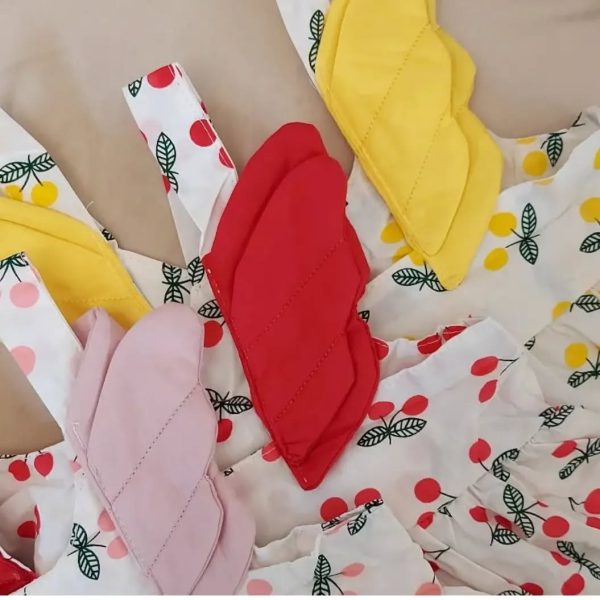 ست سارافون و کلاه cherry 🍒🍒 - Image 4
