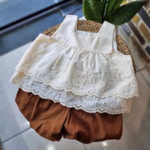 ست تاپ و شلوارک لاکچری
