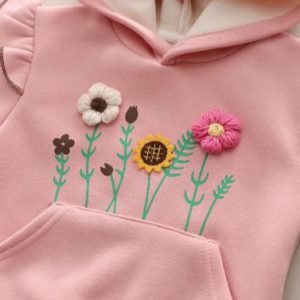 ست هودی و شلوار زمستانه flower 🌼🌸