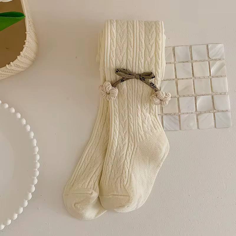 جوراب شلواری پاپیون گلدار - Image 5