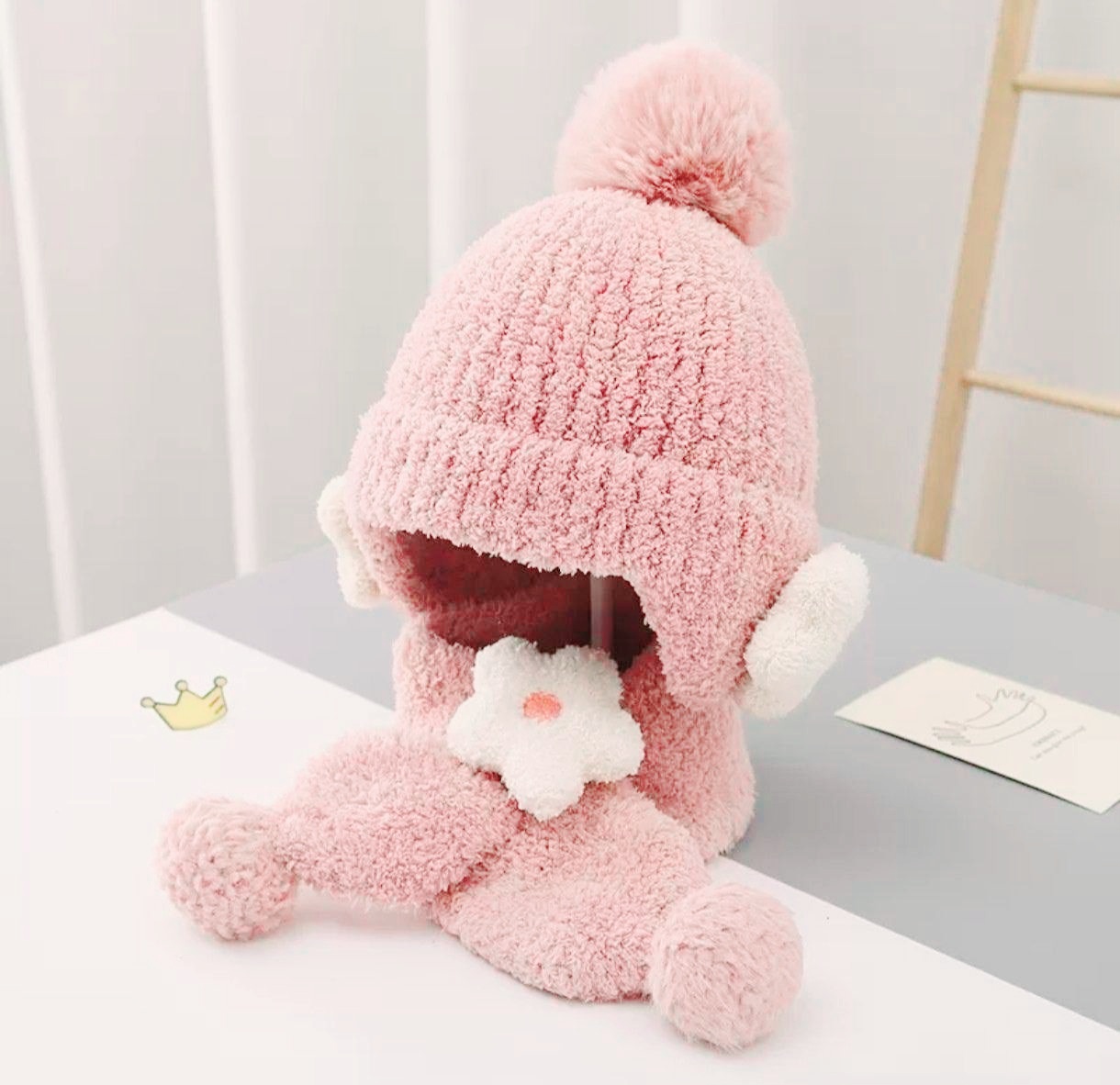 ست شال و کلاه flower🌸