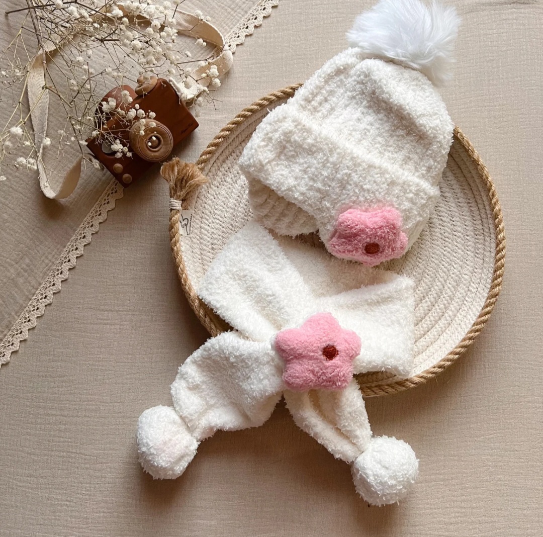 ست شال و کلاه flower🌸 - Image 4