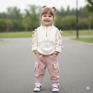 ست هودی نیم زیپ و شلوار sunshine