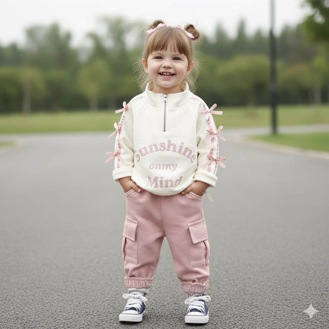 ست هودی نیم زیپ و شلوار sunshine - Image 2