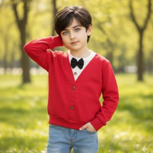 👔 بلوز مجلسی پسرانه با طرح سه‌تیکه نما  ویژه ی یلدا و کریسمس