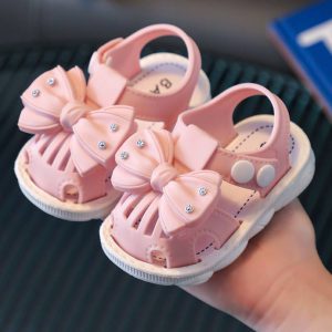 صندل پاپیون نگین دار 🎀 سایز ۲۲ تا ۲۴