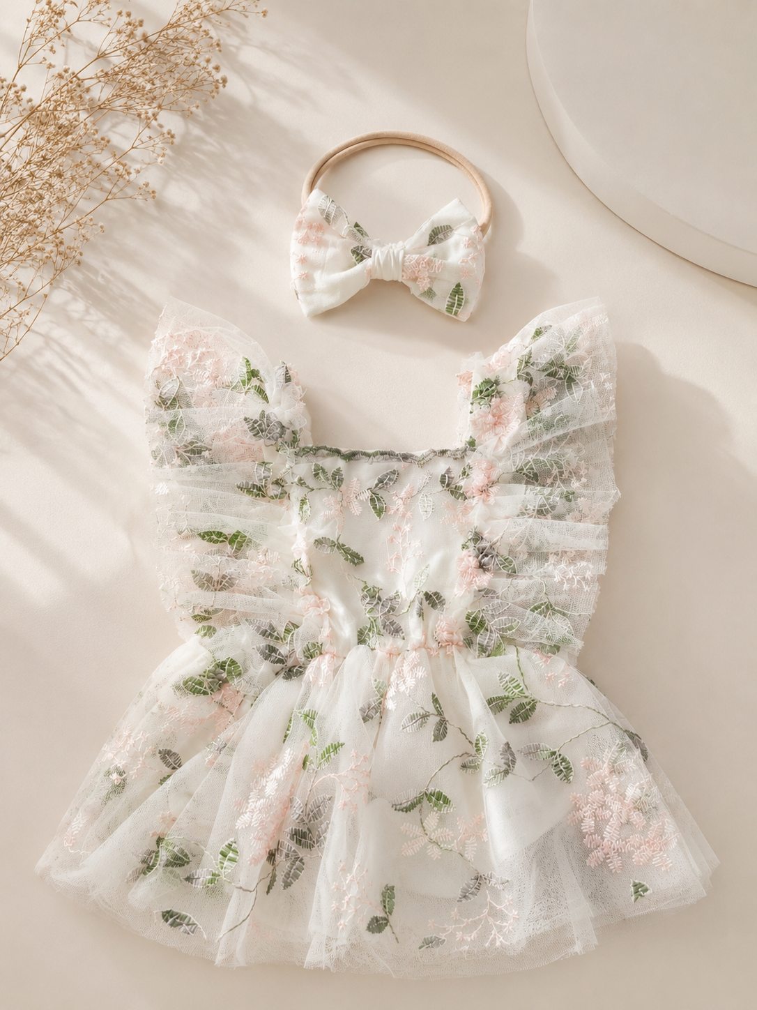 🌸🍃 ست رامپر مجلسی و هد پاپیون - Image 2