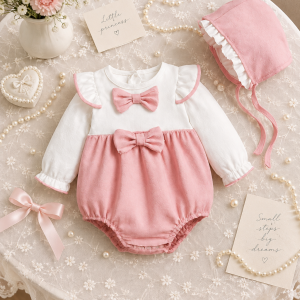 ست رامپر و کلاه پاپیون 🎀