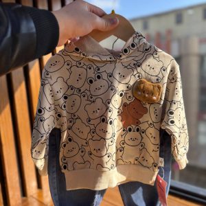 ست هودی کلاه دار و شلوار تدی 🐻